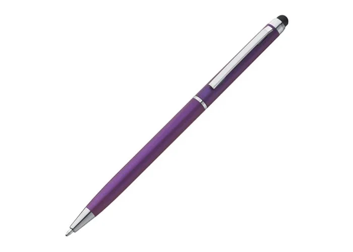 Στυλό- touch pen μωβ 13xØ0,6εκ. Δυνατότητα εκτύπωσης.