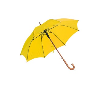 Ομπρέλα αυτόματη κίτρινη ξύλινη λαβή Ø105εκ. Ομπρέλα αυτόματη κίτρινη ξύλινη λαβή Ø105εκ.