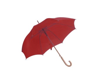Ομπρέλα αυτόματη κόκκινη ξύλινη λαβή Ø105εκ. Ομπρέλα αυτόματη κόκκινη ξύλινη λαβή Ø105εκ.