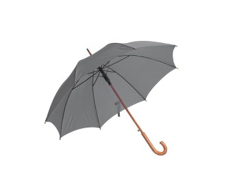 Ομπρέλα αυτόματη γκρι ξύλινη λαβή Ø105εκ. Ομπρέλα αυτόματη γκρι ξύλινη λαβή Ø105εκ.