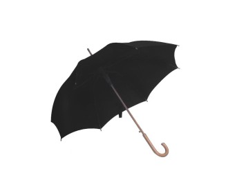 Ομπρέλα αυτόματη μαύρη ξύλινη λαβή Ø105εκ. Ομπρέλα αυτόματη μαύρη ξύλινη λαβή Ø105εκ.