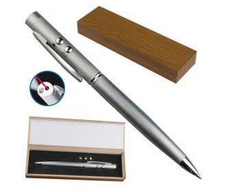 Στυλό μεταλλικό laser - led σε ξύλινη θήκη Στυλό μεταλλικό laser - led σε ξύλινη θήκη