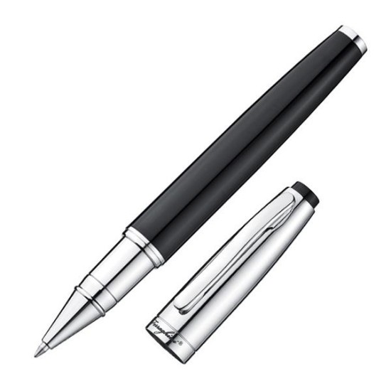 Σετ στυλό Ferraghini ball pen-rolleball pen μαύρο-ασημί Σετ στυλό Ferraghini ball pen-rolleball pen μαύρο-ασημί