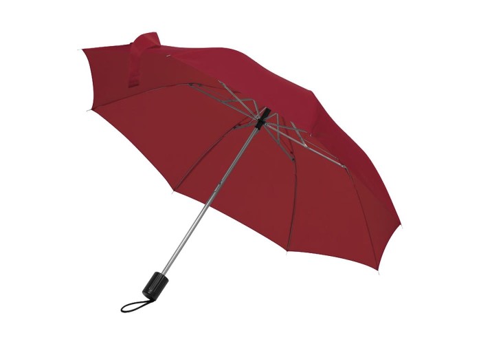 Ομπρέλα χειροκίνητη πτυσσόμενη μπορντό Ø85εκ.