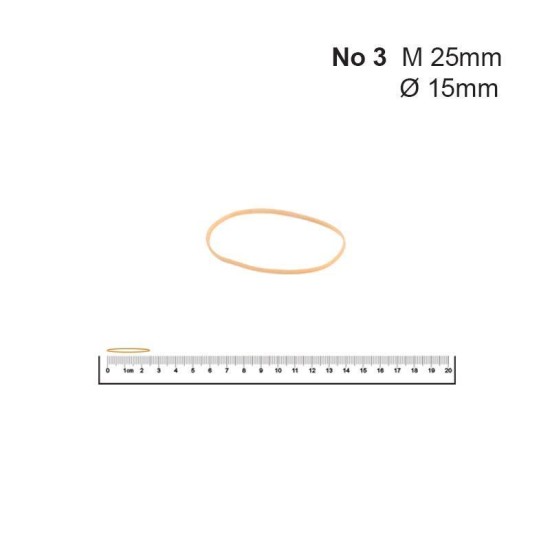 Λάστιχα Νο 3 25 Øx1.4x1.4χιλ. (1kg) Λάστιχα Νο 3 25 Øx1.4x1.4χιλ. (1kg)