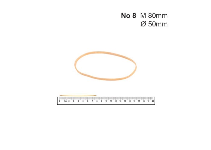 Λάστιχα Νο 8 50 Øx1.4x1.4χιλ. (1kg) Λάστιχα Νο 8 50 Øx1.4x1.4χιλ. (1kg)