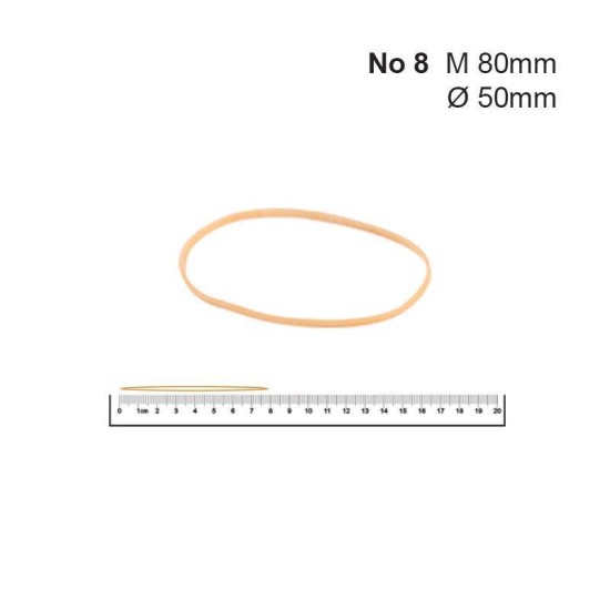 Λάστιχα Νο 8 50 Øx1.4x1.4χιλ. (100gr) Λάστιχα Νο 8 50 Øx1.4x1.4χιλ. (100gr)