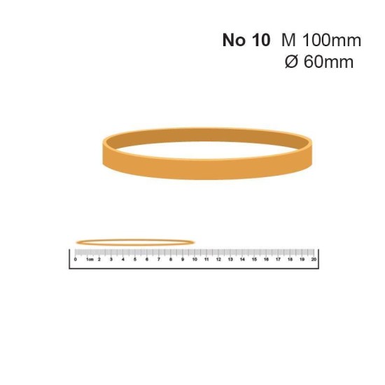 Λάστιχα Νο 10 63 Øx1.4x5χιλ. (100gr) πλατύ Λάστιχα Νο 10 63 Øx1.4x5χιλ. (100gr) πλατύ