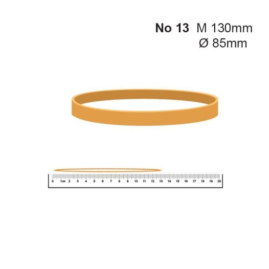 Λάστιχα Νο 13 85 Øx1.4x5χιλ. (100gr) πλατύ Λάστιχα Νο 13 85 Øx1.4x5χιλ. (100gr) πλατύ
