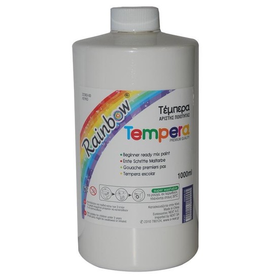 Rainbow τέμπερα λευκή 1000ml Rainbow τέμπερα λευκή 1000ml