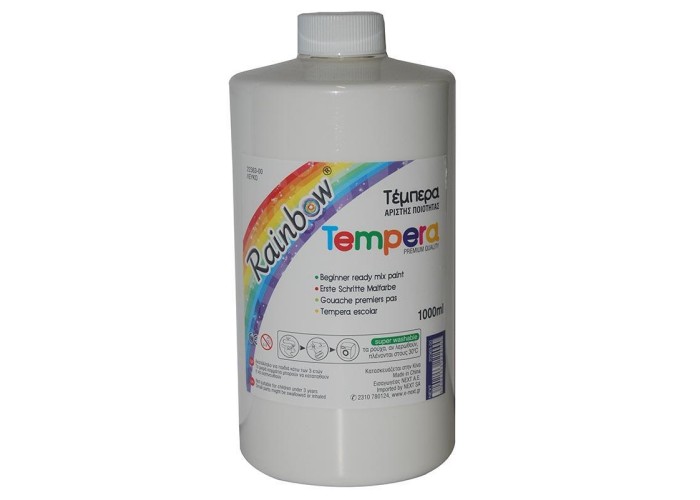 Rainbow τέμπερα λευκή 1000ml