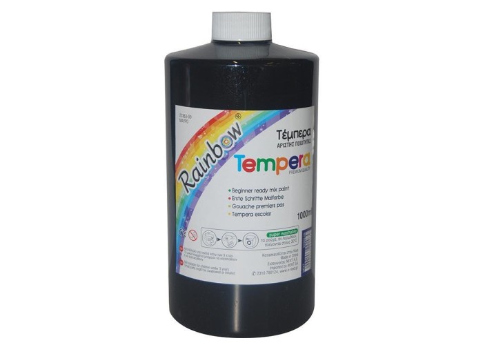 Rainbow τέμπερα μαύρη 1000ml Rainbow τέμπερα μαύρη 1000ml
