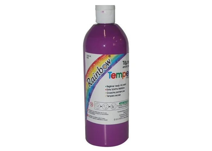 Rainbow τέμπερα μωβ 500ml