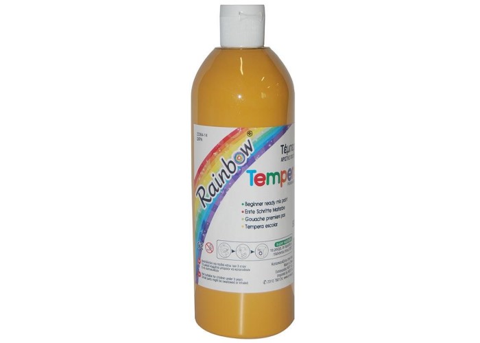 Rainbow τέμπερα ώχρα 500ml Rainbow τέμπερα ώχρα 500ml