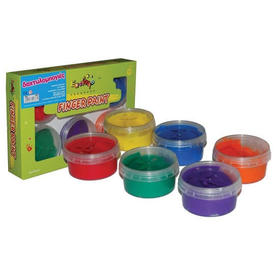 Rainbow δακτυλομπογιές 6χρωμάτων Rainbow δακτυλομπογιές 6χρωμάτων