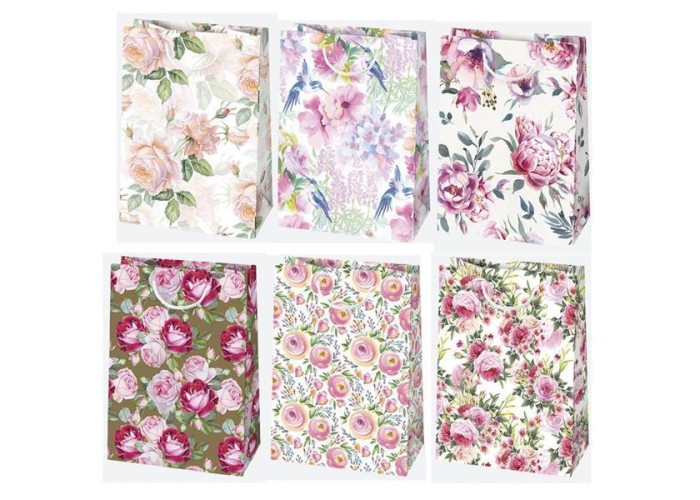 Χάρτινη τσάντα Floral mix (T5_OG_147 ) Υ32x23x11 εκ. Χάρτινη τσάντα Floral mix (T5_OG_147 ) Υ32x23x11 εκ.