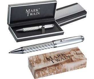 Στυλό πολυτελείας από μέταλλο, ασημένιο carbon με κλιπ σε πολυτελές κουτί δώρου Υ14,7xØ1,3εκ. Στυλό πολυτελείας από μέταλλο, ασημένιο carbon με κλιπ σε πολυτελές κουτί δώρου Υ14,7xØ1,3εκ.