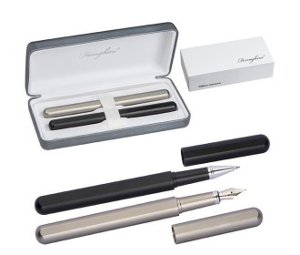 Σετ στυλό πολυτελείας και πένα από αλουμίνιο, σε πολυτελές κουτί δώρου Υ16x7x3,6 εκ. Σετ στυλό πολυτελείας και πένα από αλουμίνιο, σε πολυτελές κουτί δώρου Υ16x7x3,6 εκ.
