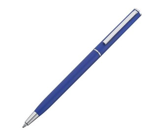Στυλό πλαστικό slim line μπλε με ασημένιες λεπτομέρειες Υ13,6xØ0,8εκ. Δυνατότητα εκτύπωσης