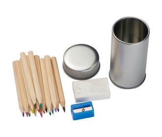 Σετ ζωγραφικής μίνι σε μεταλλικό κουτί Υ9,1xØ4,7εκ.