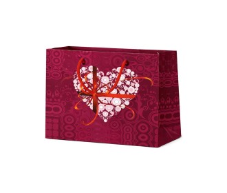 Next χάρτινη τσάντα Ροζ Καρδιά με κορδέλα Υ26x36x12 Next χάρτινη τσάντα Ροζ Καρδιά με κορδέλα Υ26x36x12