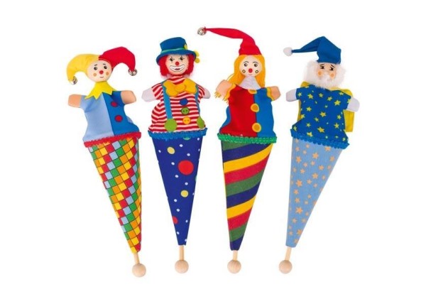 Goki φιγούρες κλόουν σε χωνί Υ25εκ. Goki φιγούρες κλόουν σε χωνί Υ25εκ.