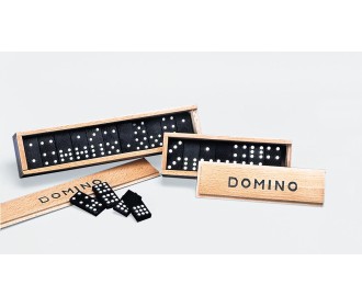 Ντόμινο 55 τεμαχίων σε ξύλινο κουτί
