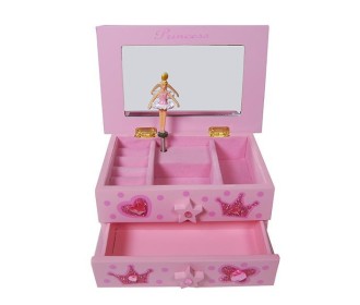Μουσικό κουτί μπιζουτιέρα μπαλαρίνα Υ9,8x19,3x11εκ.