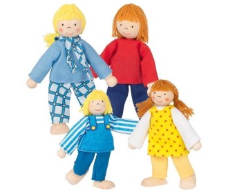 Goki σετ νεαρή οικογένεια με 4 κούκλες.