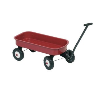 Goki καροτσάκι μεταλλικό κόκκινο Υ21x101x25εκ.