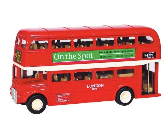 Λεωφορείο λονδρέζικο μεταλλικό 12εκ.