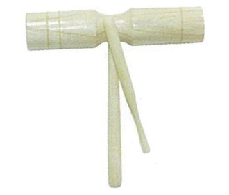 Κρουστό block διπλό ξύλινο 18.5x4x11εκ.