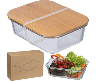 Lunch box γυάλινο με καπάκι bamboo19,9x15x6,5εκ. Lunch box γυάλινο με καπάκι bamboo19,9x15x6,5εκ.