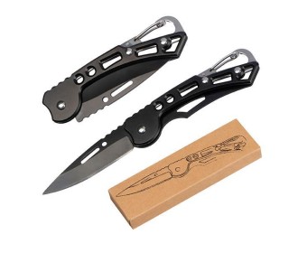 Μαχαίρι επιβίωσης πτυσσόμενο από ανοξείδωτο ατσάλι 9x2,5x0,5εκ. Μαχαίρι επιβίωσης πτυσσόμενο από ανοξείδωτο ατσάλι 9x2,5x0,5εκ.