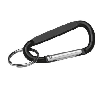 Κρεμαστό μπρελόκ με καραμπίνερ μαύρο 6x3x0,5εκ. Κρεμαστό μπρελόκ με καραμπίνερ μαύρο 6x3x0,5εκ.