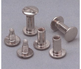 Βίδες ασημί αρσενικές/θηλυκές για μενού 40χιλ. 100 ζεύγη