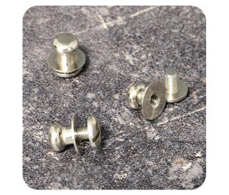 Μεταλλικό πόμολο 7 χιλ. μήκος, ασημί