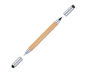 Μολύβι - στυλό 4 σε 1 μπαμπού Υ14,8xØ1,1εκ. Δυνατότητα εκτύπωσης. Μολύβι - στυλό 4 σε 1 μπαμπού Υ14,8xØ1,1εκ. Δυνατότητα εκτύπωσης.