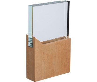 Τρόπαιο κρυστάλλινο με ξύλινη βάση Υ19,2x11,9x3,5 Τρόπαιο κρυστάλλινο με ξύλινη βάση Υ19,2x11,9x3,5