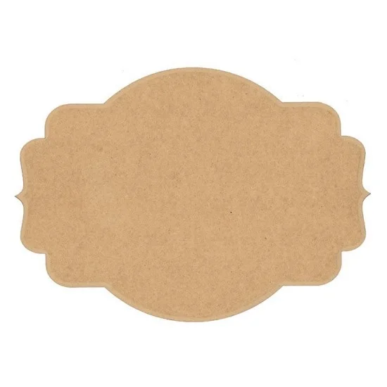 Πινακίδα mdf 100x80x3χιλ, 2 μύτες, 10 καμπύλες