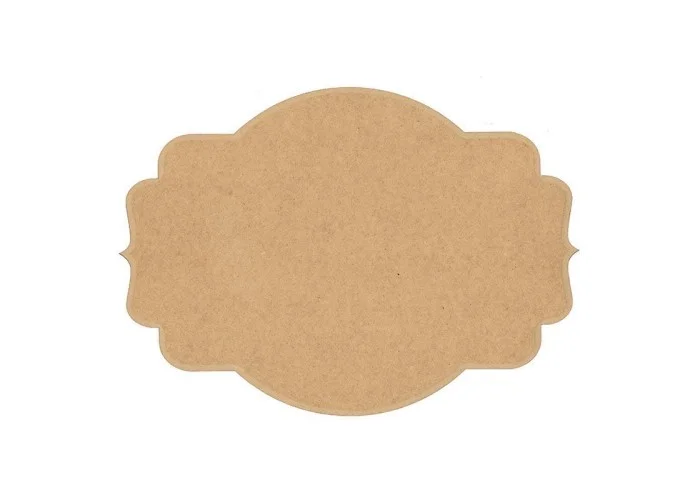 Πινακίδα mdf 100x80x3χιλ, 2 μύτες, 10 καμπύλες