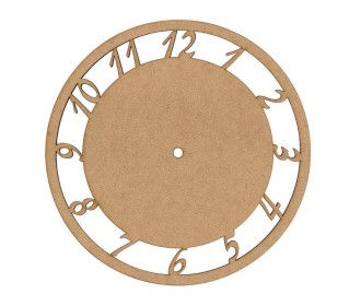 Ρολόι mdf με νούμερα Ø250x3χιλ. Ρολόι mdf με νούμερα Ø250x3χιλ.