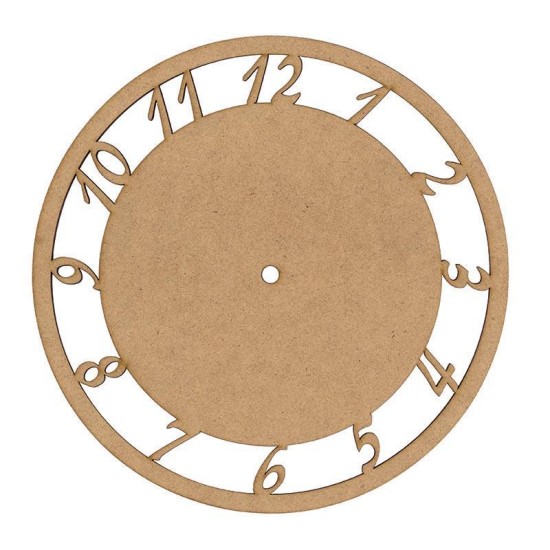 Ρολόι mdf με νούμερα Ø250x3χιλ. Ρολόι mdf με νούμερα Ø250x3χιλ.