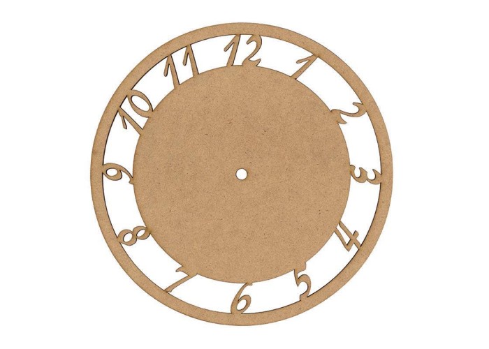 Ρολόι mdf με νούμερα Ø250x3χιλ. Ρολόι mdf με νούμερα Ø250x3χιλ.
