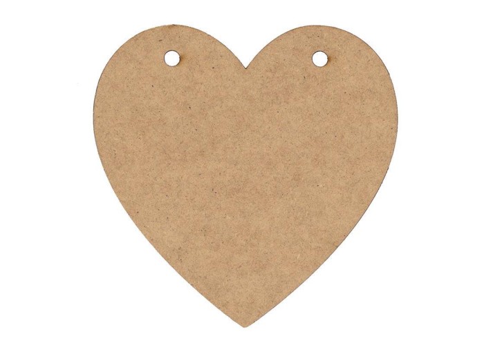 Καρδιά με τρύπες mdf 120x6χιλ. Καρδιά με τρύπες mdf 120x6χιλ.