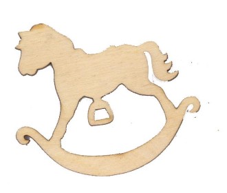 Αλογάκι κουνιστό σημύδα 5,2x4,5x0,3εκ. Αλογάκι κουνιστό σημύδα 5,2x4,5x0,3εκ.