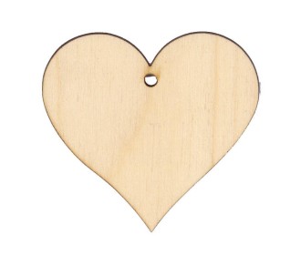 Καρδούλα με τρύπα σημύδα 70x70x3χιλ. Καρδούλα με τρύπα σημύδα 70x70x3χιλ.