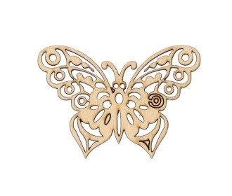 Πεταλούδα δαντέλλα σημύδα 86x63x3χιλ. Πεταλούδα δαντέλλα σημύδα 86x63x3χιλ.