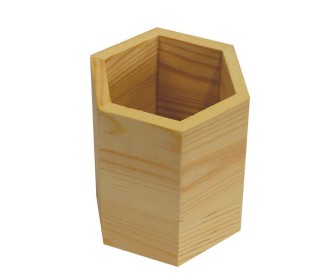 Μολυβοθήκη εξάγωνη ξύλινη 8εκ. Μολυβοθήκη εξάγωνη ξύλινη 8εκ.
