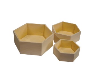 Κουτιά εξάγωνα σετ 3τεμαχίων Κουτιά εξάγωνα σετ 3τεμαχίων